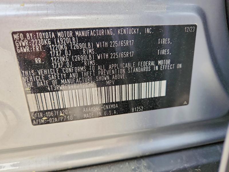 Aukcja sprzedaży 2024 Toyota Rav4 Hybrid, vin: 4T3RWRFV4RU122365, numer aukcji: 58267406