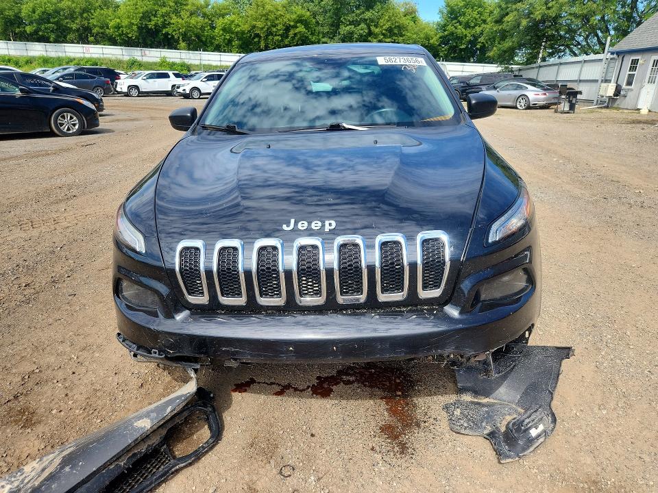 58273656 :رقم المزاد ، 1C4PJLAS3FW539148 vin ، 2015 Jeep Cherokee مزاد بيع
