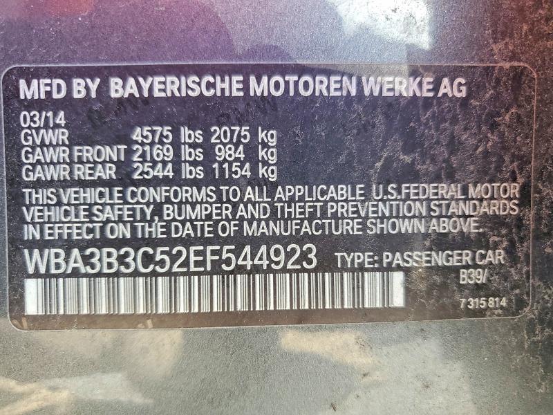 Продажа на аукционе авто 2014 Bmw 328, vin: WBA3B3C52EF544923, номер лота: 55623346