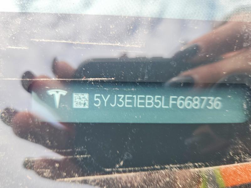 Продажа на аукционе авто 2020 Tesla Model 3, vin: 5YJ3E1EB5LF668736, номер лота: 56077626