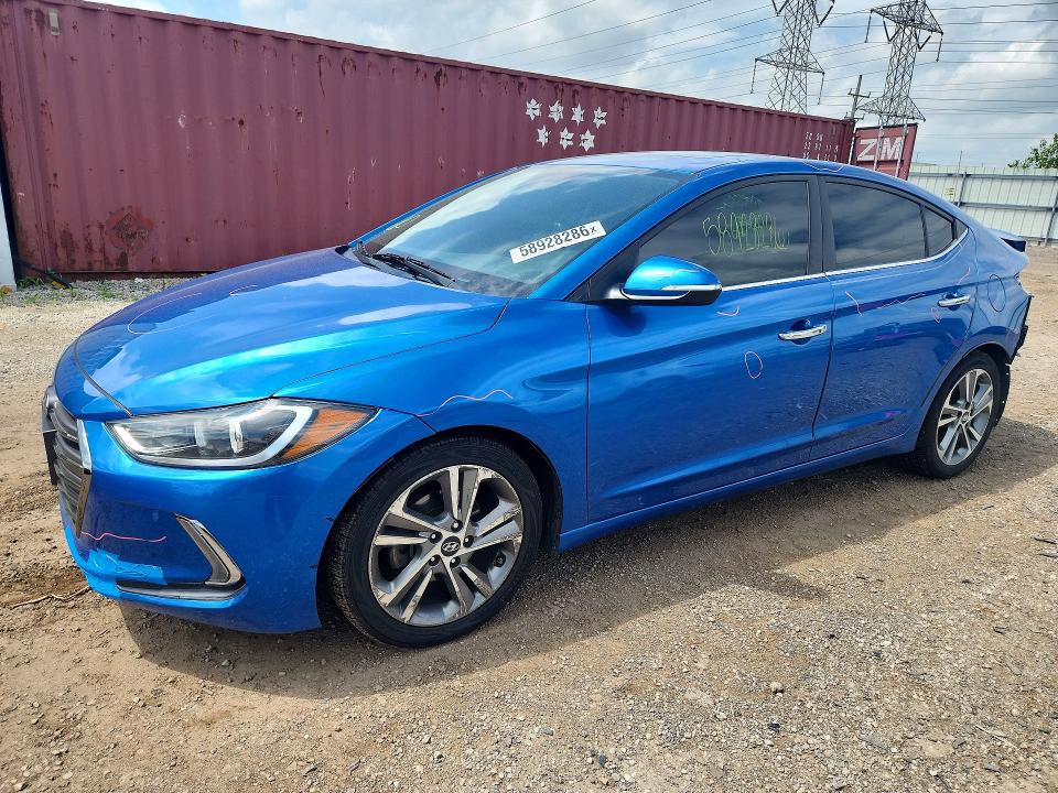 58928286 :رقم المزاد ، 5NPD84LF2HH124447 vin ، 2017 Hyundai Elantra مزاد بيع
