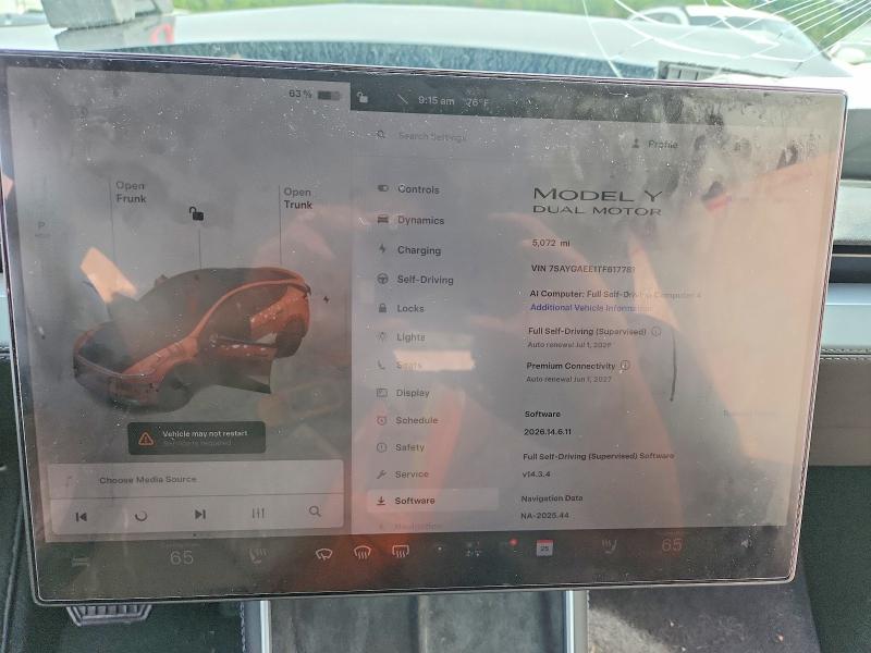 Auction sale of the 2026 Tesla Model Y, vin: 7SAYGAEE1TF617781, lot number: 58541136