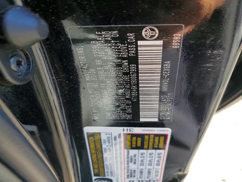 55777846 :رقم المزاد ، 4T1BB46K19U067999 vin ، 2009 Toyota Camry مزاد بيع