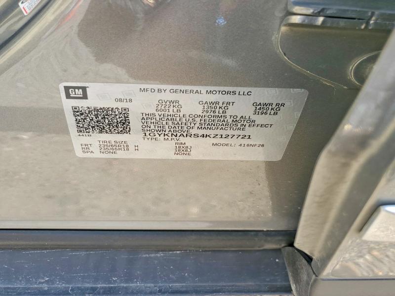 Aukcja sprzedaży 2019 Cadillac Xt5, vin: 1GYKNARS4KZ127721, numer aukcji: 58115856