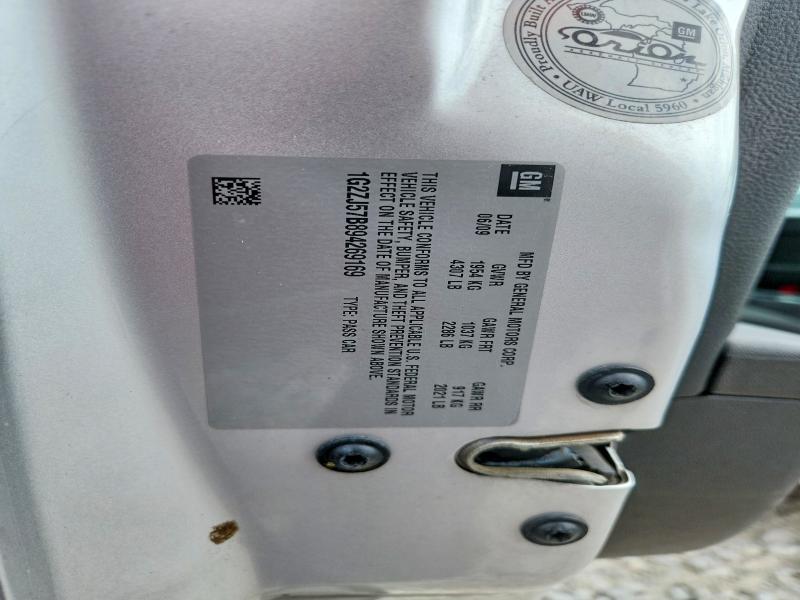 Aukcja sprzedaży 2009 Pontiac G6, vin: 1G2ZJ57B894269169, numer aukcji: 56088756