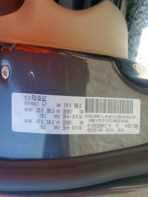 2017 Dodge Grand Caravan მანქანა იყიდება აუქციონზე, vin: 2C4RDGCG8HR800172, აუქციონის ნომერი: 58772176