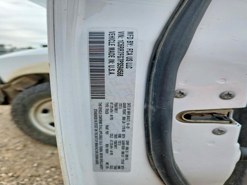 2023 Ram 1500 Classic მანქანა იყიდება აუქციონზე, vin: 1C6RR7FG7PS594568, აუქციონის ნომერი: 57467696