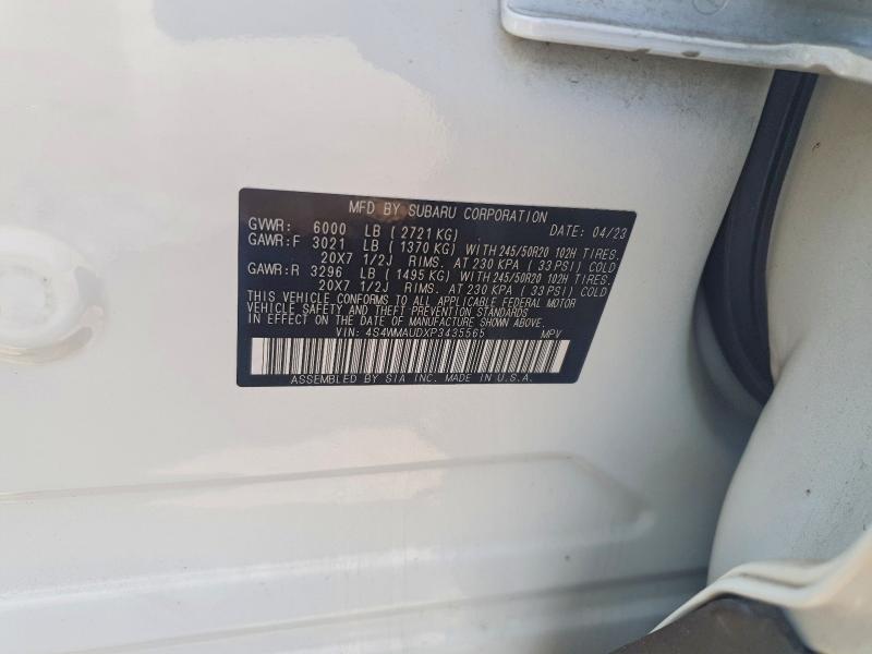 Продажа на аукционе авто 2023 Subaru Ascent, vin: 4S4WMAUDXP3435565, номер лота: 56368026