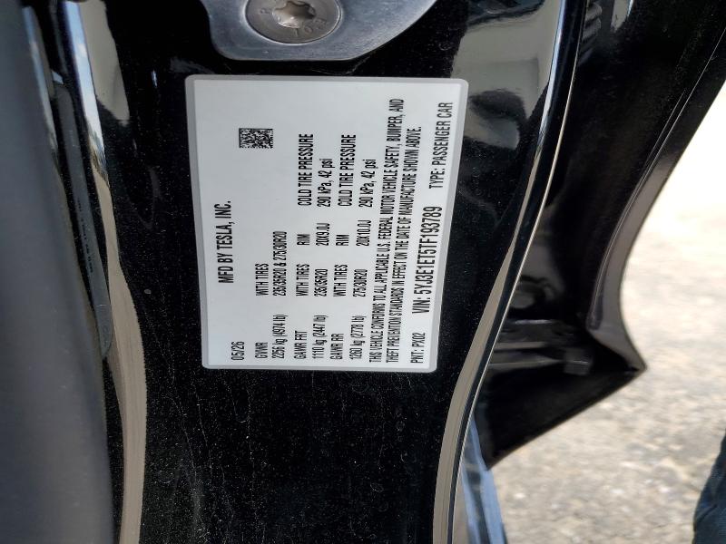 Aukcja sprzedaży 2026 Tesla Model 3, vin: 5YJ3E1ET5TF193789, numer aukcji: 59298896
