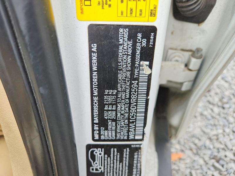 Продажа на аукционе авто 2013 Bmw X1, vin: WBAVL1C59DVR82594, номер лота: 56589946