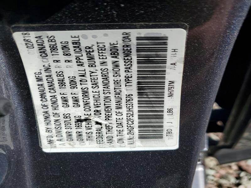 Продаж на аукціоні авто 2018 Honda Civic, vin: 2HGFC2F52JH537676, номер лоту: 57322326