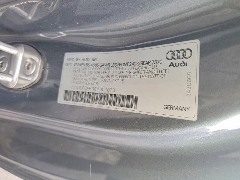 Продаж на аукціоні авто 2012 Audi A5, vin: WAULFAFR3CA001078, номер лоту: 57532066