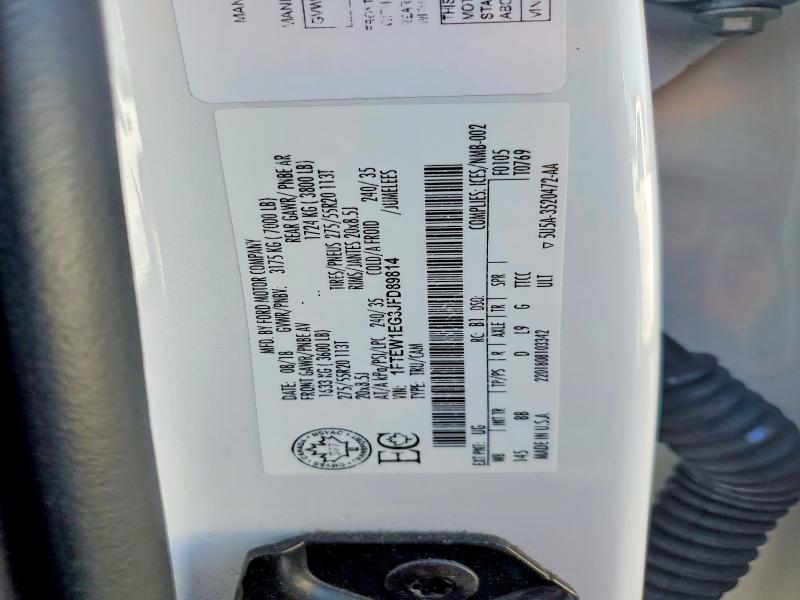 2018 Ford F150 მანქანა იყიდება აუქციონზე, vin: 1FTEW1EG3JFD89814, აუქციონის ნომერი: 55452176