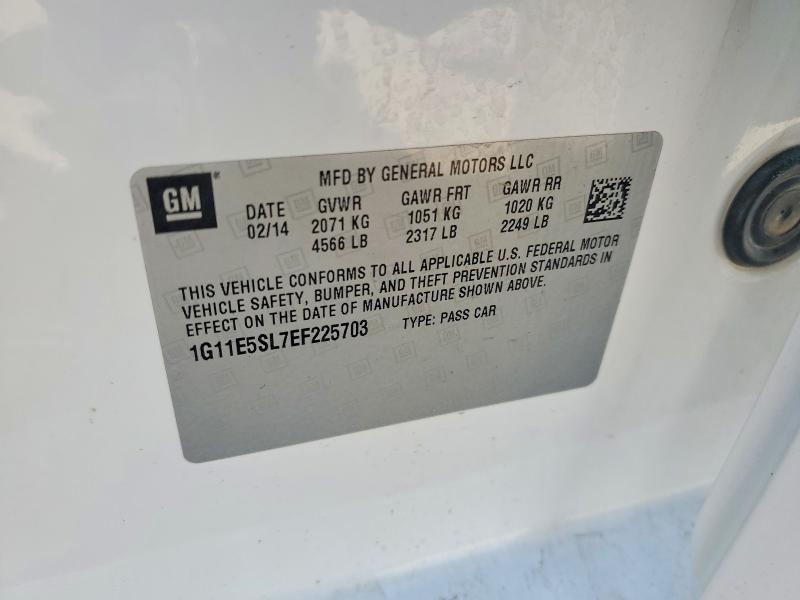 56092086 :رقم المزاد ، 1G11E5SL7EF225703 vin ، 2014 Chevrolet Malibu مزاد بيع