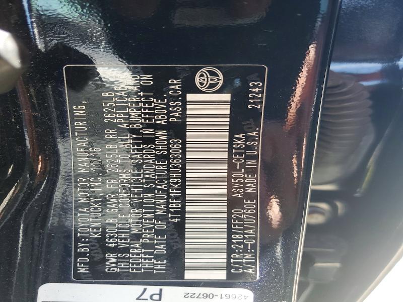 Aukcja sprzedaży 2017 Toyota Camry, vin: 4T1BF1FK9HU363063, numer aukcji: 58365216