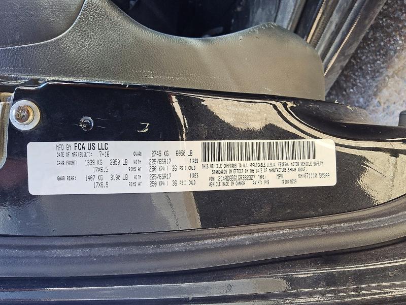 56282496 :رقم المزاد ، 2C4RDGBG1GR382327 vin ، 2016 Dodge Grand Caravan مزاد بيع
