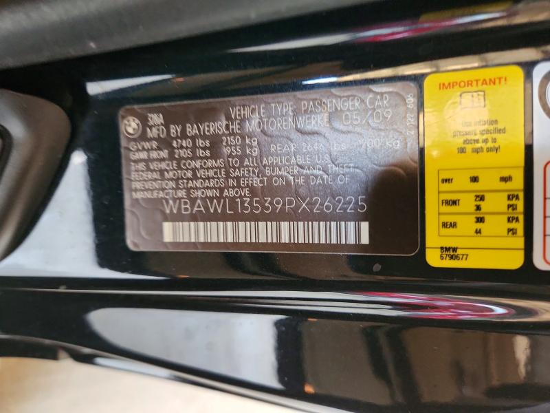 55771046 :رقم المزاد ، WBAWL13539PX26225 vin ، 2009 Bmw 328 مزاد بيع
