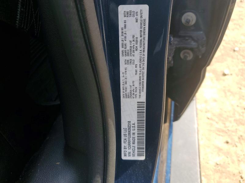 Продажа на аукционе авто 2022 Ram 1500, vin: 1C6RRFFG0NN362318, номер лота: 59136226