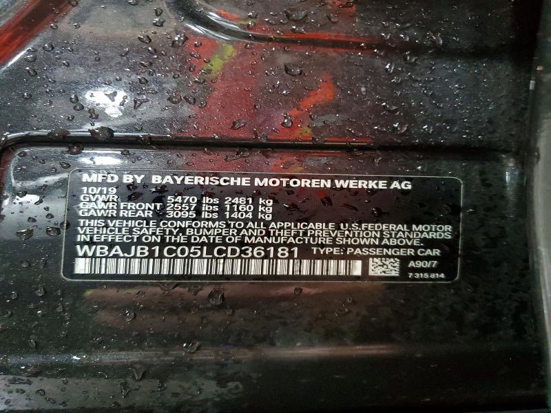Продажа на аукционе авто 2020 Bmw 530xe, vin: WBAJB1C05LCD36181, номер лота: 56642906