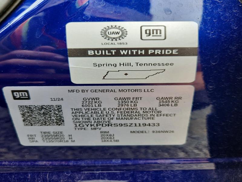 Продаж на аукціоні авто 2025 Cadillac Xt6, vin: 1GYKPDRS9SZ119433, номер лоту: 55633106