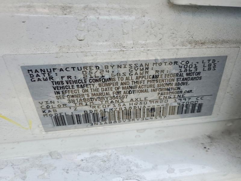 Продажа на аукционе авто 2024 Nissan Sentra, vin: 3N1AB8DV3RY364597, номер лота: 57033016
