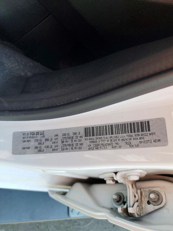 Auction sale of the 2020 Ram 1500, vin: 1C6SRFLM9LN270472, lot number: 56353996