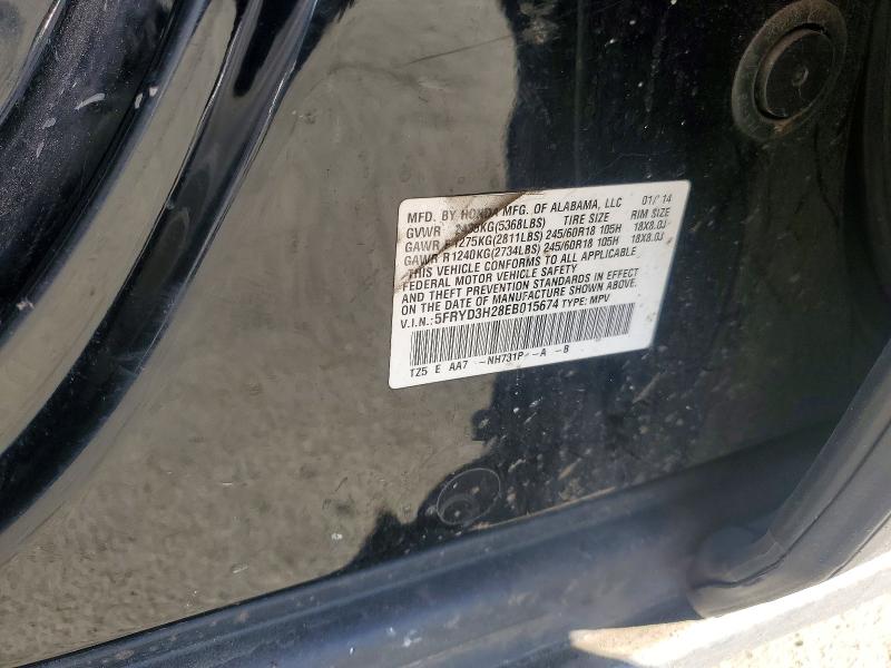 2014 Acura Mdx მანქანა იყიდება აუქციონზე, vin: 5FRYD3H28EB015674, აუქციონის ნომერი: 57237556