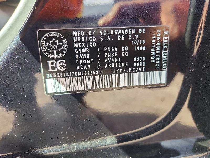 Aukcja sprzedaży 2016 Volkswagen Jetta, vin: 3VW267AJ7GM262853, numer aukcji: 56331186