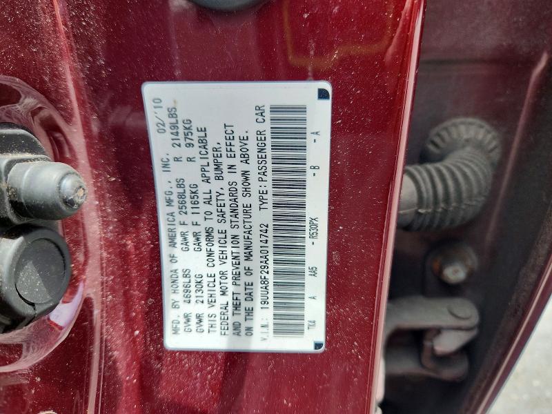 Продаж на аукціоні авто 2010 Acura Tl, vin: 19UUA8F29AA014742, номер лоту: 56596246