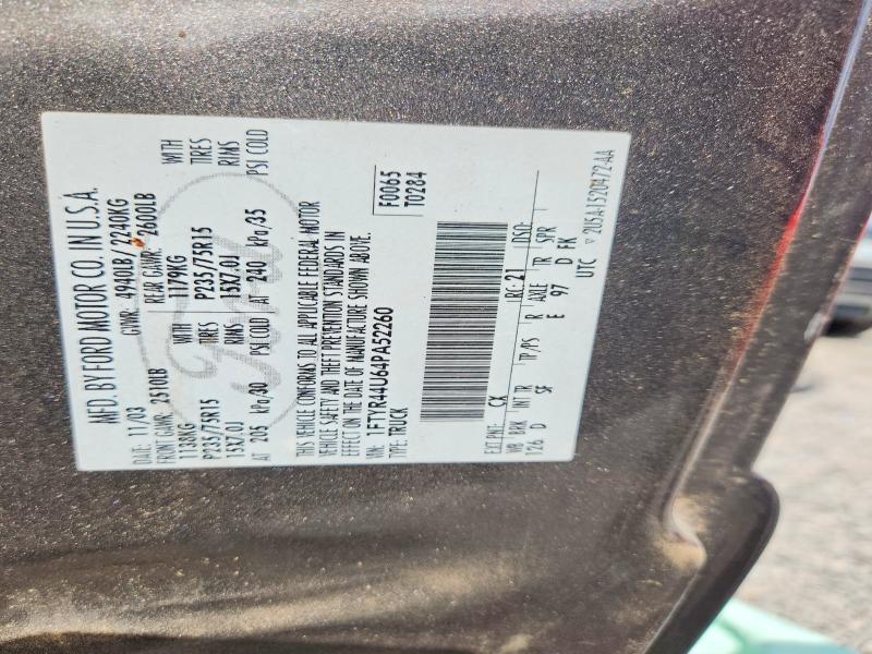 Продажа на аукционе авто 2004 Ford Ranger, vin: 1FTYR44U64PA52260, номер лота: 58825236