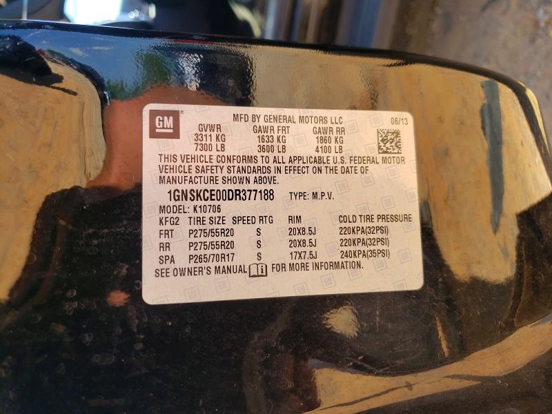Продажа на аукционе авто 2013 Chevrolet Tahoe, vin: 1GNSKCE00DR377188, номер лота: 57499676