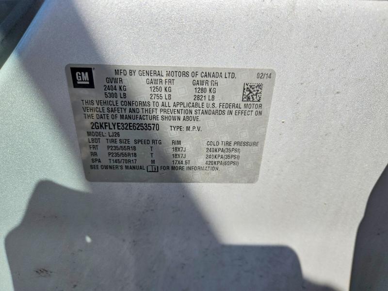2014 Gmc Terrain მანქანა იყიდება აუქციონზე, vin: 2GKFLYE32E6253570, აუქციონის ნომერი: 57971246