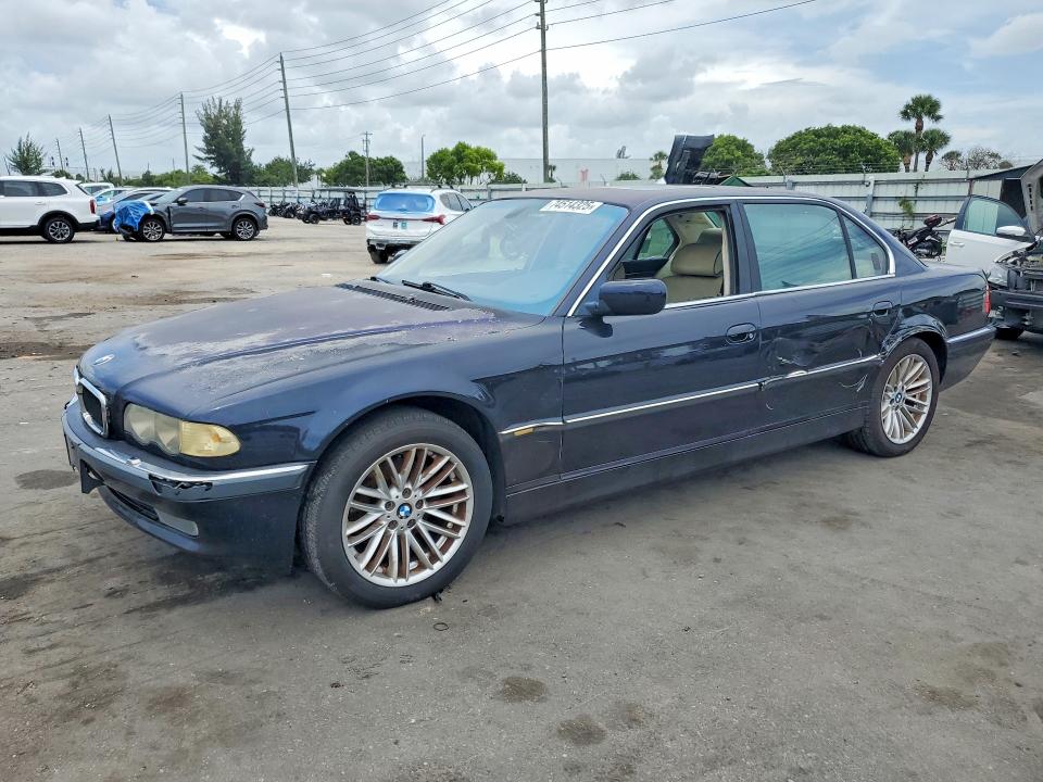 2001 Bmw 740 მანქანა იყიდება აუქციონზე, vin: WBAGH83471DP25350, აუქციონის ნომერი: 74514325