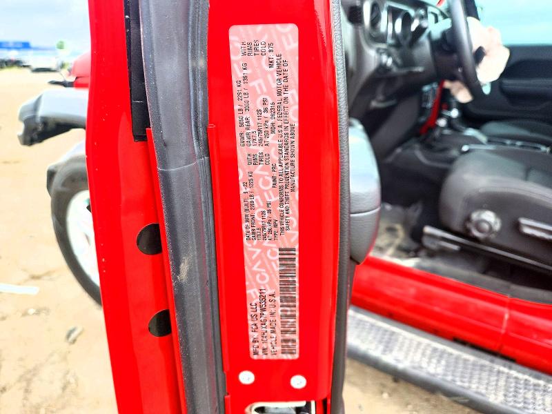 Продажа на аукционе авто 2023 Jeep Wrangler, vin: 1C4HJXAG7PW535211, номер лота: 56605016