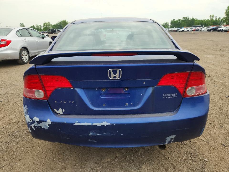 59260006 :رقم المزاد ، 2HGFA16846H020137 vin ، 2006 Honda Civic مزاد بيع