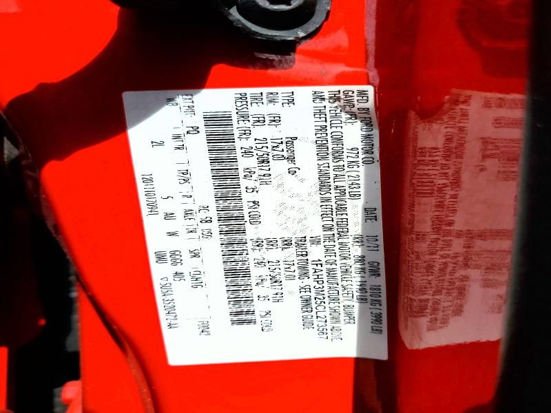 2012 Ford Focus მანქანა იყიდება აუქციონზე, vin: 1FAHP3M25CL273567, აუქციონის ნომერი: 56748906