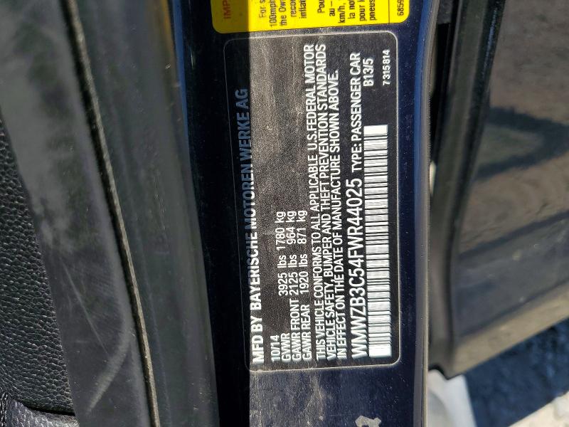 Продажа на аукционе авто 2015 Mini Cooper, vin: WMWZB3C54FWR44025, номер лота: 57166076