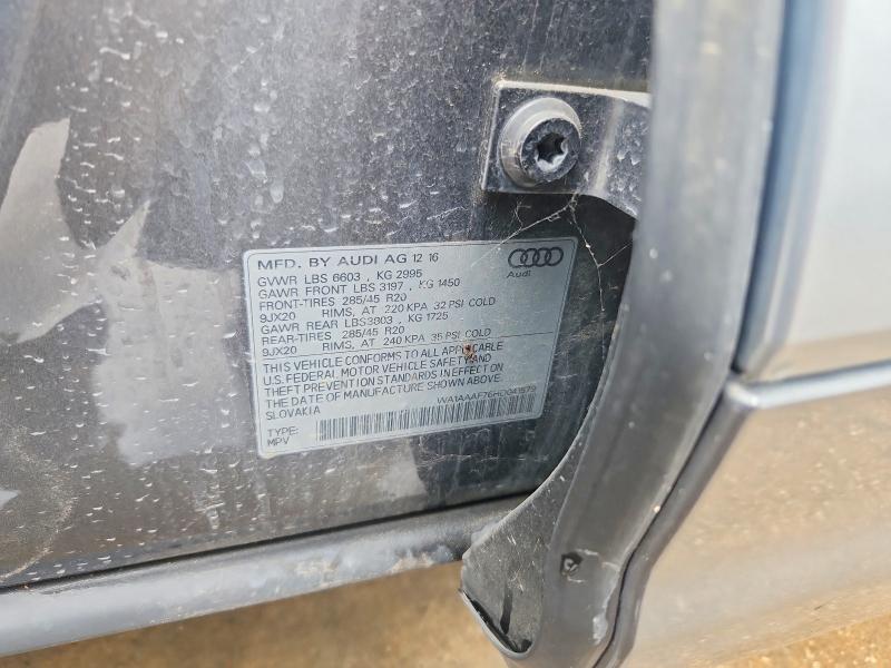 Продаж на аукціоні авто 2017 Audi Q7, vin: WA1AAAF76HD041579, номер лоту: 57995856