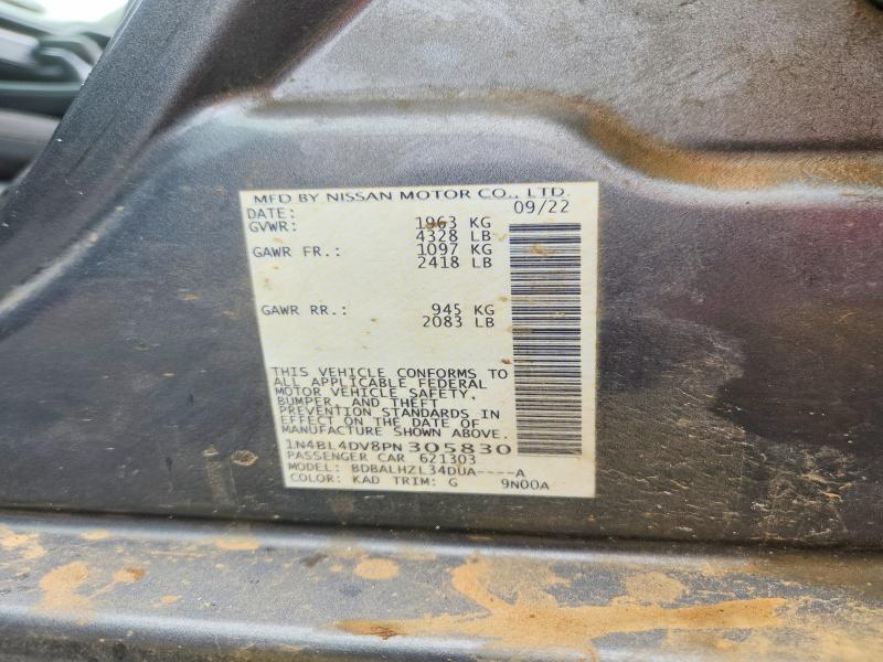 57341746 :رقم المزاد ، 1N4BL4DV8PN305830 vin ، 2023 Nissan Altima مزاد بيع
