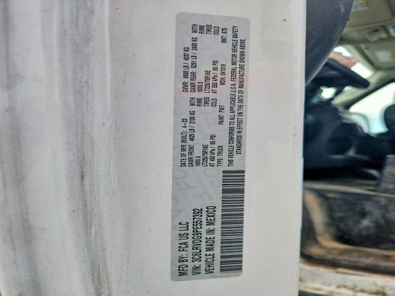 Aukcja sprzedaży 2023 Ram Promaster 2500, vin: 3C6LRVDG9PE557392, numer aukcji: 55814976