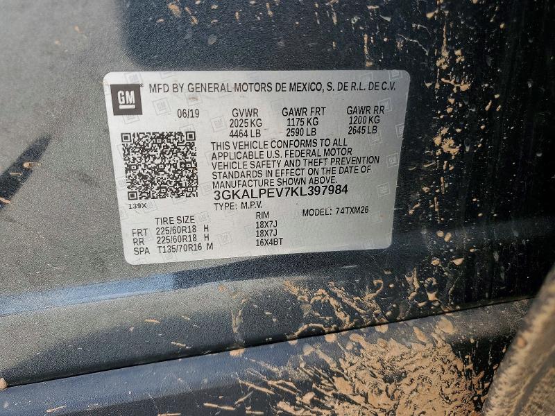 Aukcja sprzedaży 2019 Gmc Terrain, vin: 3GKALPEV7KL397984, numer aukcji: 56329706