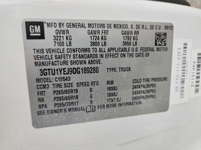Aukcja sprzedaży 2013 Gmc Sierra, vin: 3GTU1YEJ9DG189280, numer aukcji: 56521026