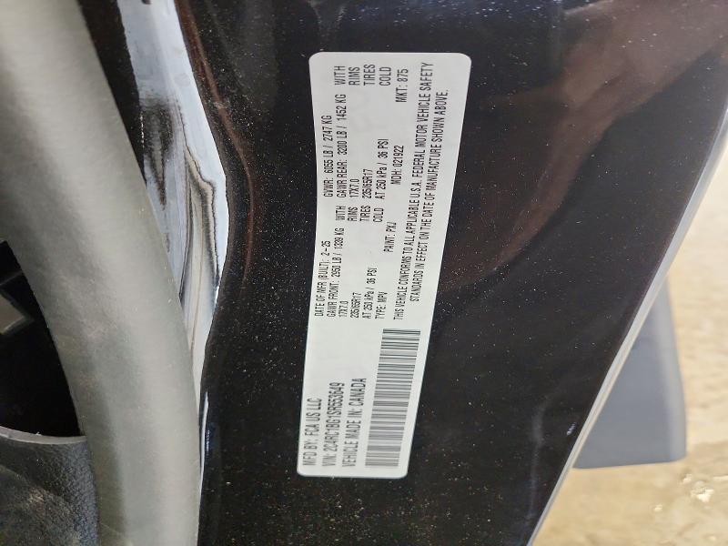 58933986 :رقم المزاد ، 2C4RC1BG1SR553649 vin ، 2025 Chrysler Pacifica مزاد بيع