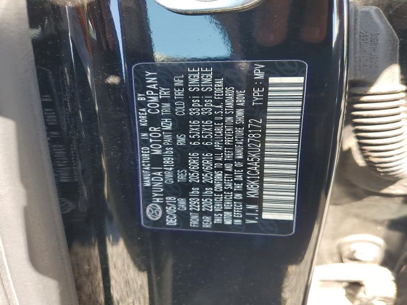Продаж на аукціоні авто 2019 Hyundai Kona, vin: KM8K1CAA5KU278172, номер лоту: 55947166