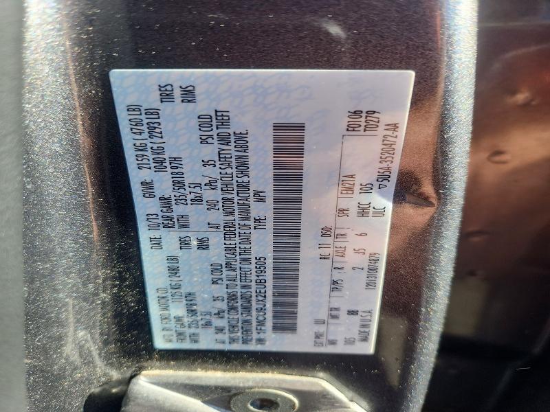 Продажа на аукционе авто 2014 Ford Escape, vin: 1FMCU9JX2EUB19505, номер лота: 54759816