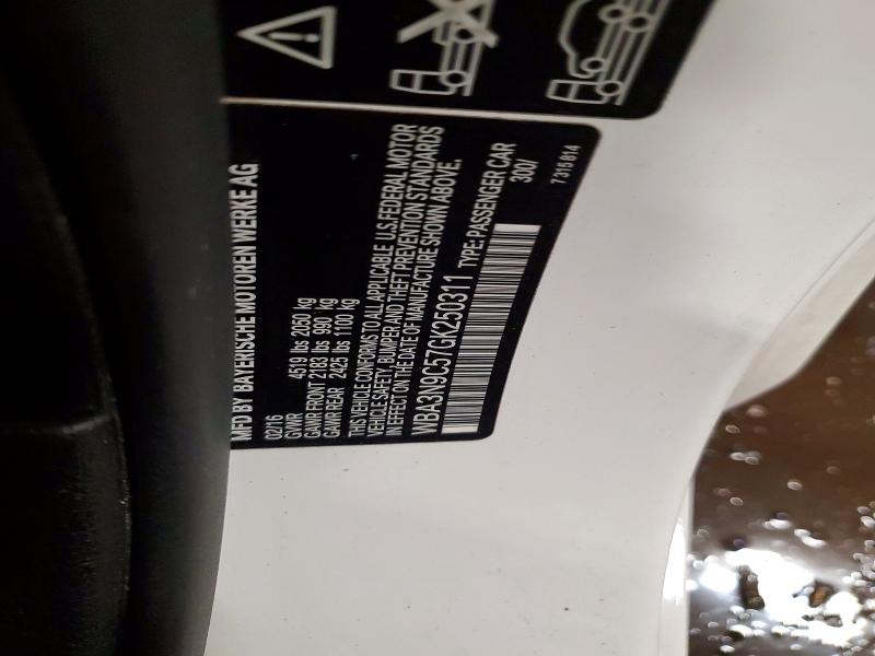 55707276 :رقم المزاد ، WBA3N9C57GK250311 vin ، 2016 Bmw 428 مزاد بيع