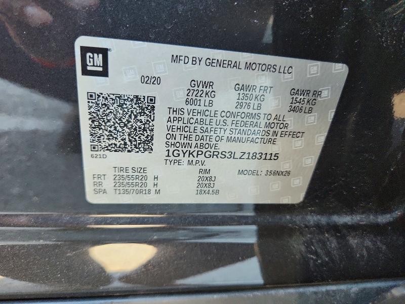 Aukcja sprzedaży 2020 Cadillac Xt6, vin: 1GYKPGRS3LZ183115, numer aukcji: 57555086