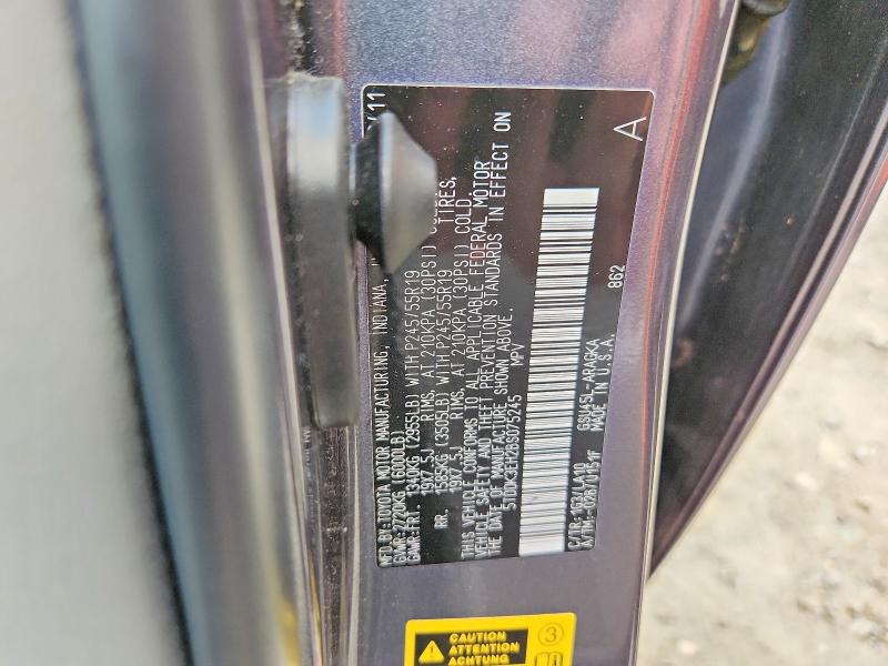 Aukcja sprzedaży 2011 Toyota Highlander, vin: 5TDDK3EH2BS075245, numer aukcji: 56653106