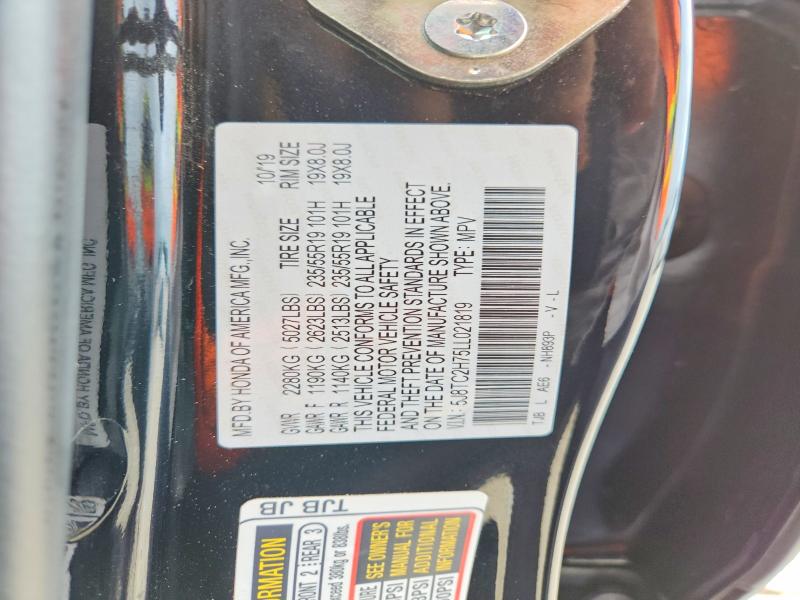 2020 Acura Rdx მანქანა იყიდება აუქციონზე, vin: 5J8TC2H75LL021819, აუქციონის ნომერი: 55832466
