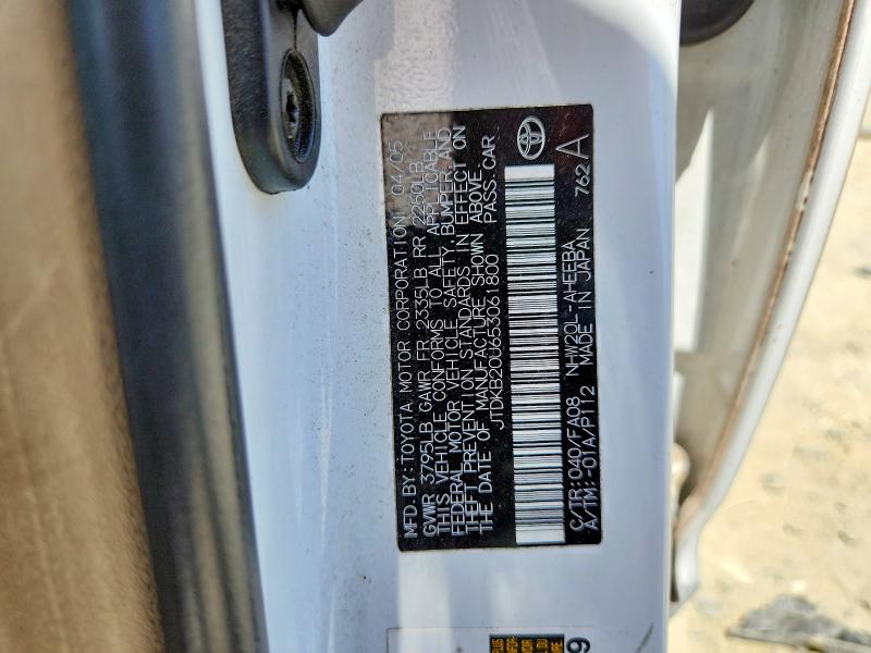 Aukcja sprzedaży 2005 Toyota Prius, vin: JTDKB20U653061800, numer aukcji: 55906236